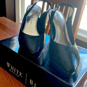 White House black market sling back heels size 9